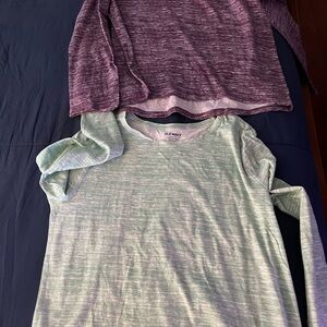 Old Navy Kids' Long Sleeve Tees - Purple and Mint